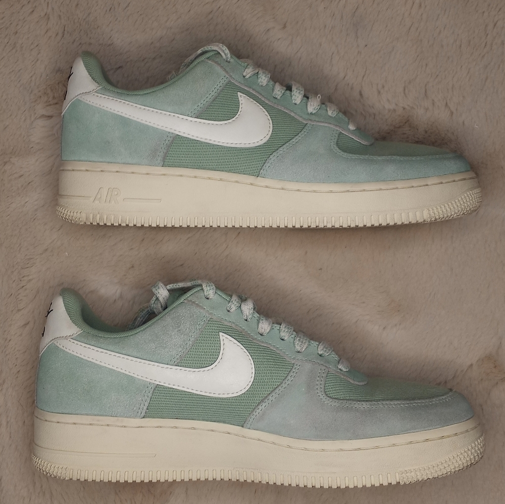 Nike Classic Air Force 1 '07 LV8 Certified Fresh 2022 Release Enamel Green Sail - Picture 6 of 12